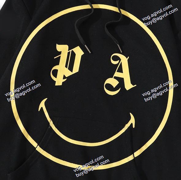 海外セレブ定番愛用 パーム エンジェルス Palm Angels スーパーコピー 代引 2020秋冬 パーカー 2色可選 Palm Angels X SMILE Y連名笑顔プリント